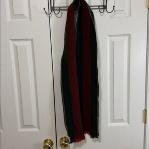 Gucci Forest Green and Crimson Scarf